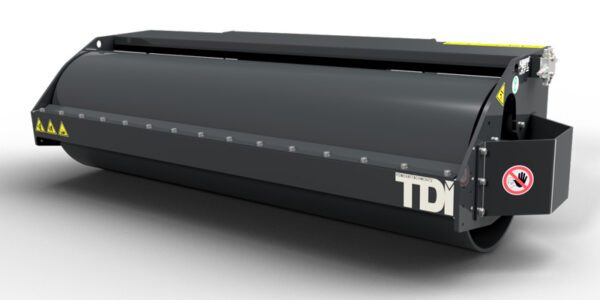 Compactador para minicargadora de tambor liso.